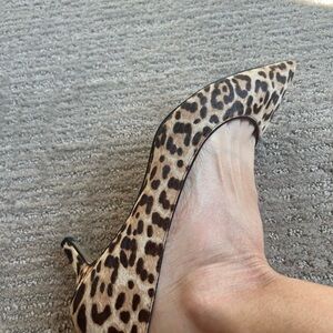 Sam Edelman Dori Sand Leopard Print Kitten Heels